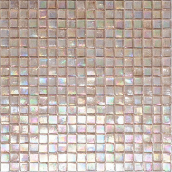 Apollo Tile Skosh 11.6inx11.6in Glossy Light Fawn Beige Glass Mosaic Wall and Floor Tile 18.69 sqft/case, 20PK APLNB88BG313A